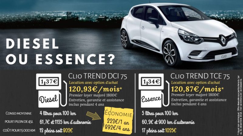 comparatif diesel vs essence