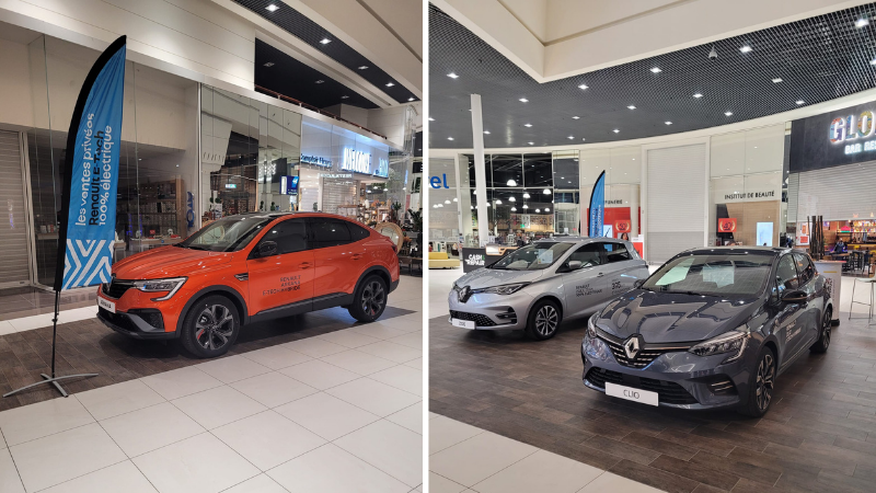 EXPOSITION RENAULT HYBRIDE ELECTRIQUE AU LECLERC