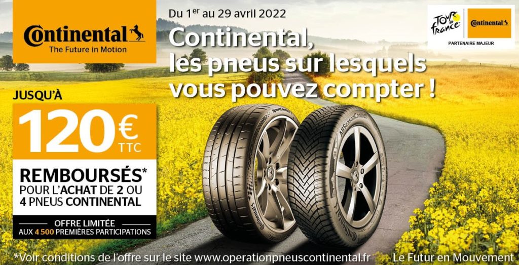 CONTINENTAL OFFRE PNEU