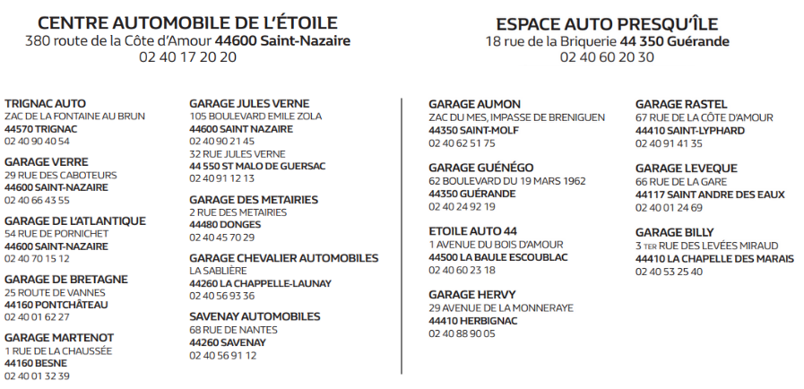 LISTE POINTS DE VENTE PARTICIPANTS OPERATION PNEU CONTINENTAL